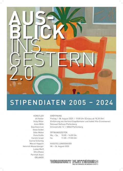 Plakat Ausstellung Aus-Blick ins Gestern Plettenberger Werkstatt